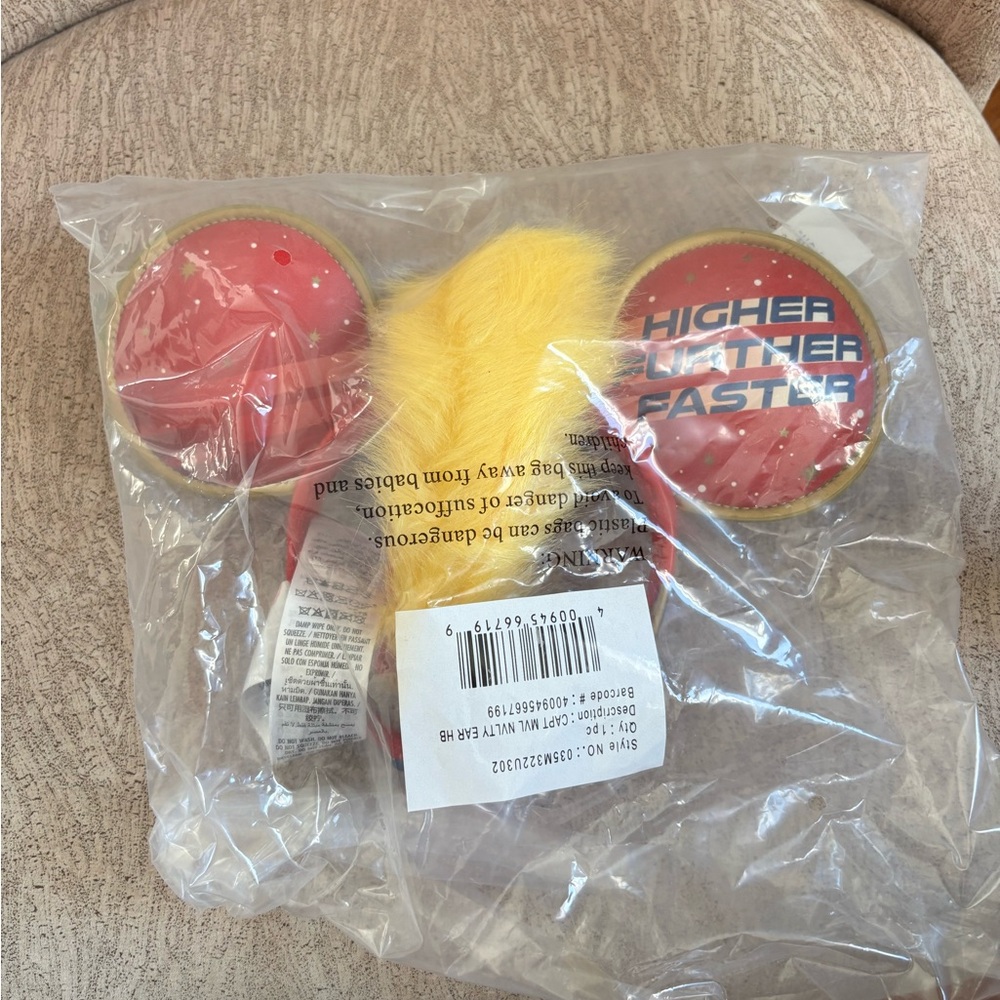 Disney Ears Headband Captain Marvel Kids Costume Ears Red, Blue, Gold New Tags - Picture 7 of 8